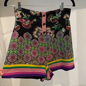 Alexis High wasted floral print shorts